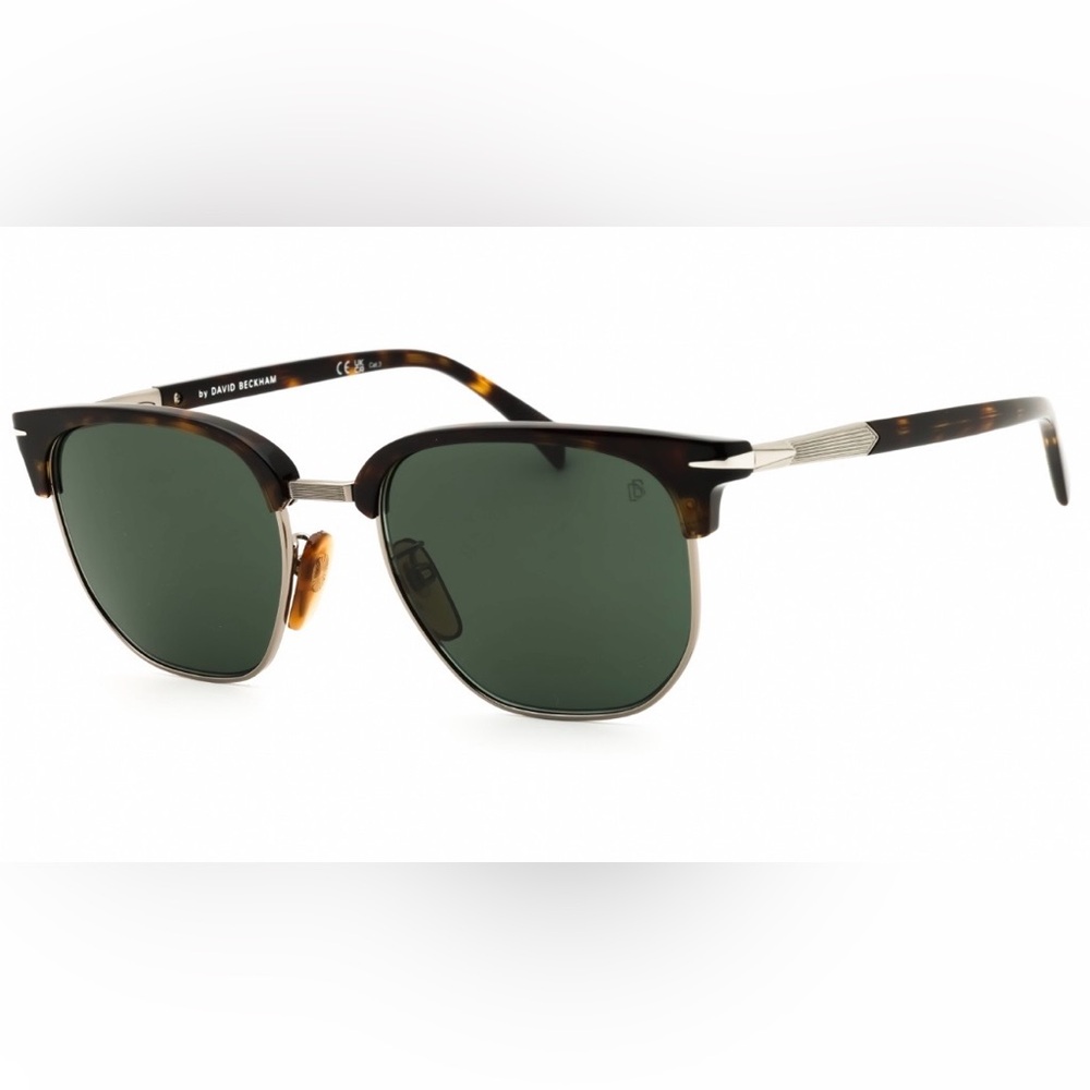 David Beckham HAVANA RUTHENIUM / GREEN Sunglasses (NWT)